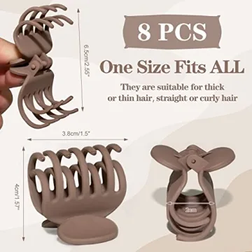 Strong Hold 1.6" Hair Clips for All Hair Types