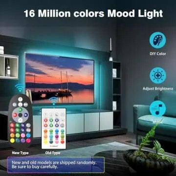 Nexillumi LED Lights for TV, 9.8ft TV LED Backlight for 32-43 Inch, RGB LED Strip Lights Behind TV, APP Remote Control Music Sync TV Led Lights for Bedroom