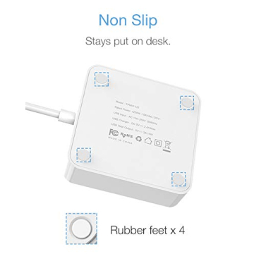 TESSAN Travel Power Strip with USB Ports for Cruise and Travel