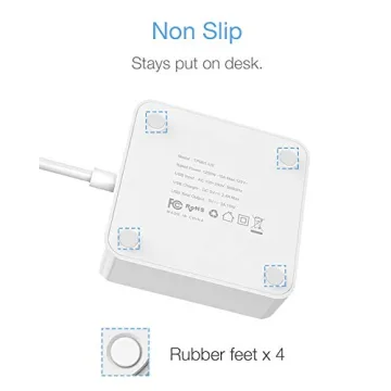 TESSAN Travel Power Strip with USB Ports for Cruise and Travel