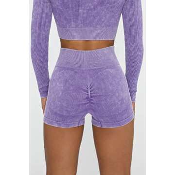 KIKIMINK Women's Seamless High Waist Butt Lifting Yoga Shorts