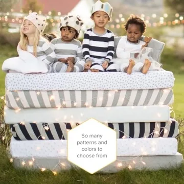 Burt's Bees Baby Organic Cotton Crib Sheets, Breathable