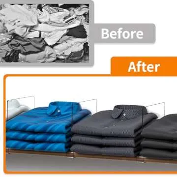 Yieach Acrylic Shelf Dividers - Closet & Kitchen Organization Solutions