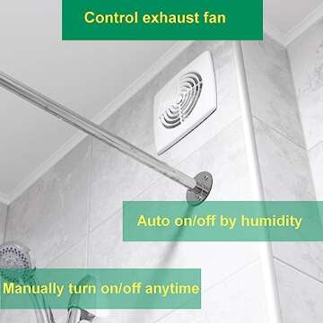 Smart Humidity Sensor Switch for Bathroom Fan by Martin Jerry | tasmota with ESP8285 2.4G WiFi chip,...