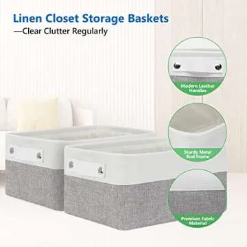 Bidtakay Small Storage Baskets for Home Organization