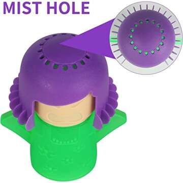 ACZURXLY Angry Mama Microwave Cleaner, Funny & Efficient Steam Cleaner for Easy Microwave Cleaning