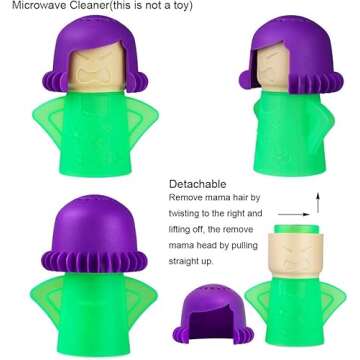 ACZURXLY Angry Mama Microwave Cleaner - Funny & Effective