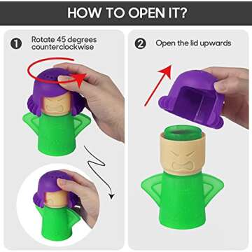 ACZURXLY Angry Mama Microwave Cleaner - Funny & Effective