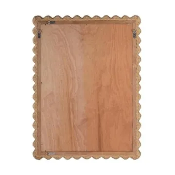 Butler Specialty Flora Rattan Scalloped Wall Mirror - Elegant Design