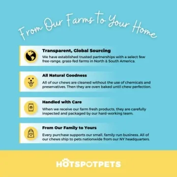 Hotspot Pets Rawhide Bones – Natural Treats for Dogs