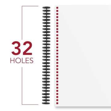 GBC Binding Spines / Spirals / Coils, 1/2" Diameter, 85 Sheet Capacity, ProClick, Black, 25 Pack (2515660)