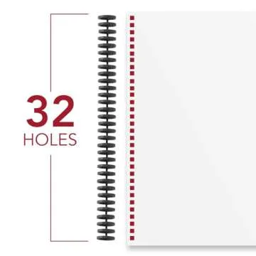 GBC Binding Spines / Spirals / Coils, 1/2" Diameter, 85 Sheet Capacity, ProClick, Black, 25 Pack (2515660)