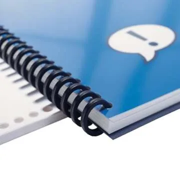 GBC Binding Spines / Spirals / Coils, 1/2" Diameter, 85 Sheet Capacity, ProClick, Black, 25 Pack (2515660)