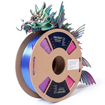 Silk MagicPLA 3D Printer Filament, Tri-Color Coextrusion PLA Filament 1.75mm, Shiny Silk Coextruded ...