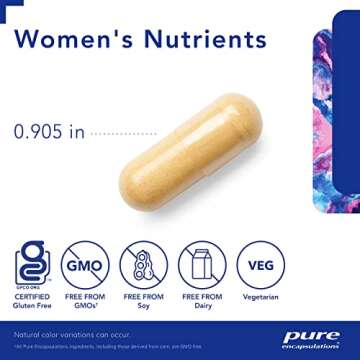 Pure Encapsulations Women's Nutrients - Multivitamin for Women Over 40 to Support Urinary Tract Health, Breast Cell Health & Eye Integrity* - with Vitamin C, E & A - 180 Capsules