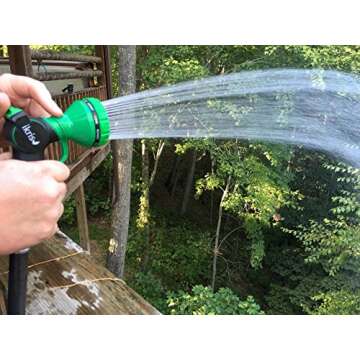 ikris Metal Garden Hose Nozzle 10-Pattern One-Touch Sprayer