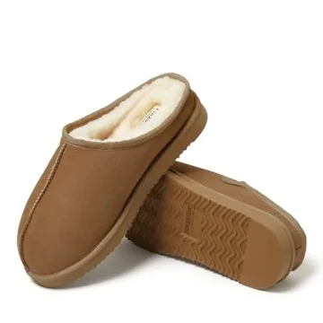 Fireside Men's Shearling Water Resistant Indoor Outdoor Clog