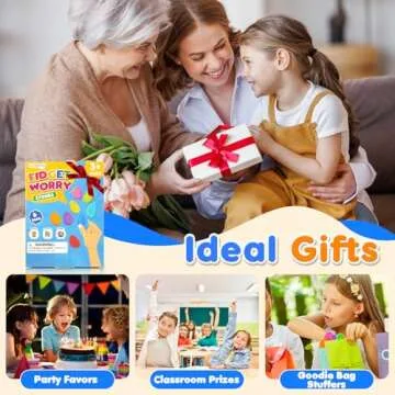 Quiet Fidget Sensory Stones for Kids & Adults - 8 Pack