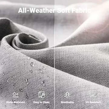 ovios 7 Pieces Patio Set with Fire Pit & Swivel Chairs