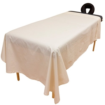 Arcadia© Massage Table Organic Cotton Flannel Flat Sheet - Soft, Eco-Friendly Luxury