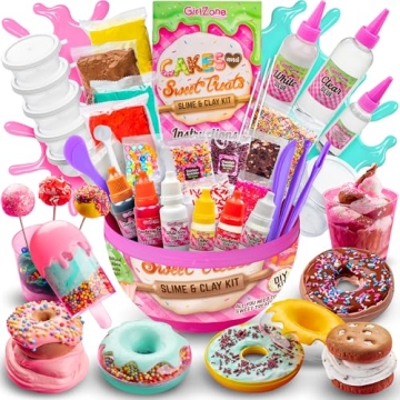 GirlZone Cakes & Sweet Treats Slime Egg - Fun Clay and Scented DIY Kit for Girls