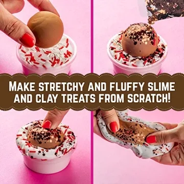 GirlZone Cakes & Sweet Treats Fun Slime Kit for Kids