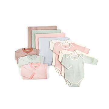 Tadpoles Organic Cotton Footless Snap Front Romper, Sage, 3-6 Months