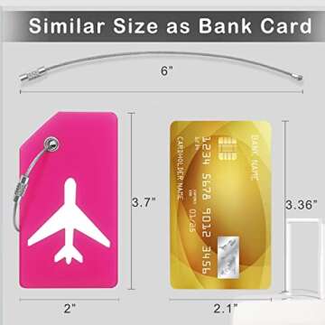 Luggage Tag - Travel Essentials Accessories for Suitcases Quickly Identify, Travel Tags for Luggage,...