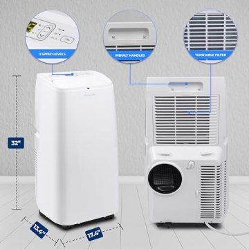 SereneLife Portable 12,000 BTU Air Conditioner for Rooms