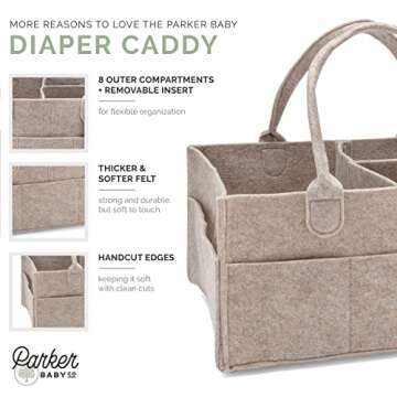 Stylish Parker Baby Diaper Caddy Gift Set for Organizing
