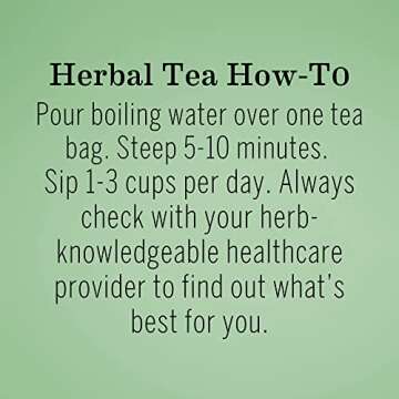 Earth Mama Organic Peaceful Tea | Stress Less! Calming, Relaxing Herbal Blend Safe for Pregnancy & Beyond, 16 Teabags Per Box