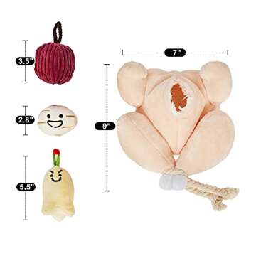 CHEWFFON Dog Puzzle Toys, Dog Toys, Interactive Dog Toys, Dog Enrichment Toys, Crinkle Dog Games, Hide and Seek Toy,Nose Work Dog Toy