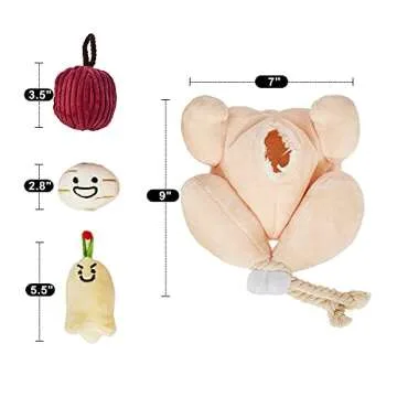 CHEWFFON Dog Puzzle Toys, Dog Toys, Interactive Dog Toys, Dog Enrichment Toys, Crinkle Dog Games, Hide and Seek Toy,Nose Work Dog Toy