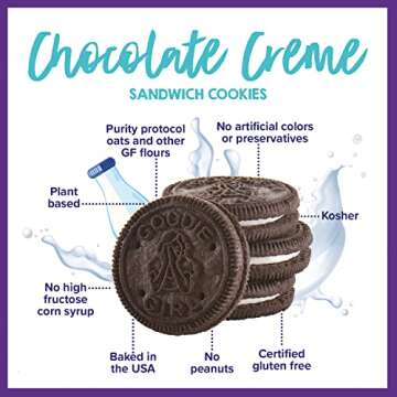 Goodie Girl, Chocolate Creme Sandwich Cookies | Gluten Free | Peanut Free | Egg Free | Kosher (10.6o...