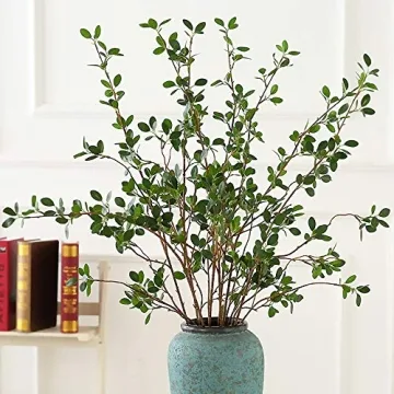 Ollain Realistic 43" Faux Eucalyptus Stems for Home Decor