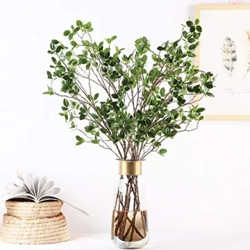 Ollain Realistic 43" Faux Eucalyptus Stems for Home Decor