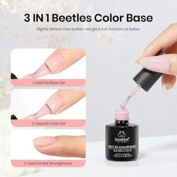 Beetles 6 Color Gel Nail Polish Set for DIY Manicure