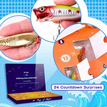Lihome Fishing Advent Calendar 2024 - 24 Fishing Lures