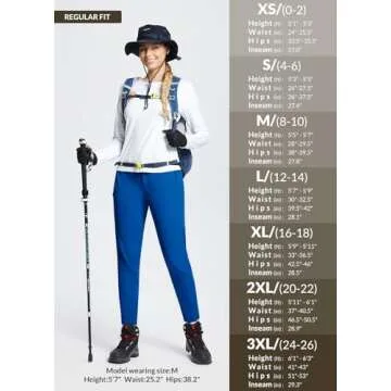 BALEAF Women's Fleece Lined Snow Ski Pants Waterproof Windproof Softshell Insulated Slim Thermal Pants Zipper Bottom Leg