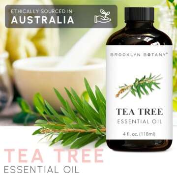 Brooklyn Botany Tea Tree Essential Oil - 100% Pure and Natural