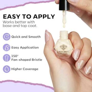 modelones Cat Eye Nail Polish Set, 6 Colors Magnetic Silver Pink Red Purple Quick Dry Mini Nail Lacquer Kit, Green Orange Blue Long Lasting Crystal Velvet Manicure Home DIY Fall Gift for Women Girl