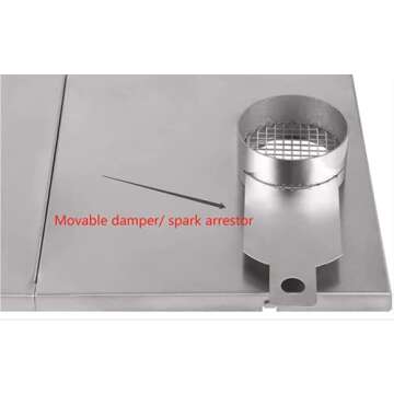 DANCHEL OUTDOOR Ultralight Titanium Tent Camping Stove, Portable Wood Stove with 2.5M Pipe for Backpacking, 5lb