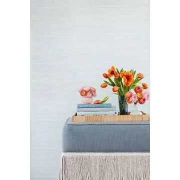 Transform Your Space with NuWallpaper Whisper Blue Peel & Stick Wallpaper