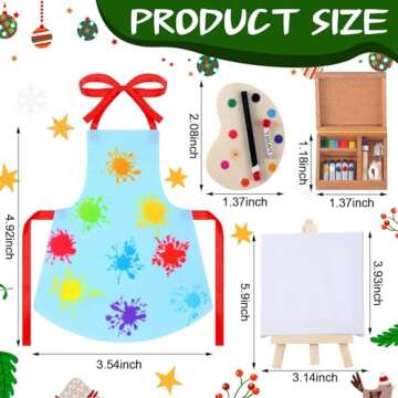 Meooeck 6 Pieces Christmas Elf Accessories Set Including 2 Holiday Elf Doll Clothes Outfit, and 4 El...