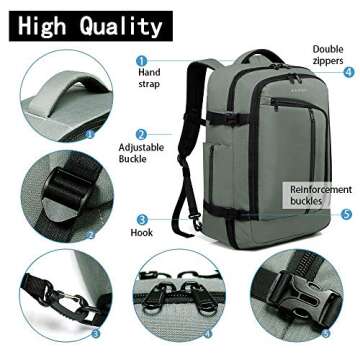 BANGE Travel Overnight Backpack for Weekend Adventures