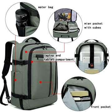 BANGE Travel Overnight Backpack for Weekend Adventures