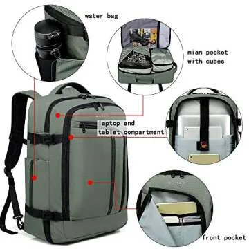 BANGE Travel Overnight Backpack for Weekend Adventures