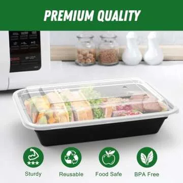 Buy Dealusy 50 Pack Meal Prep Containers - Durable & Safe