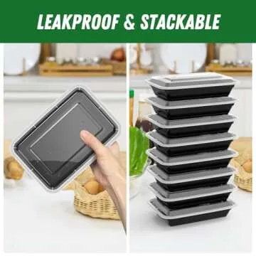 Buy Dealusy 50 Pack Meal Prep Containers - Durable & Safe