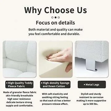 Dolonm Modern Sofa Couch for Stylish Home Comfort